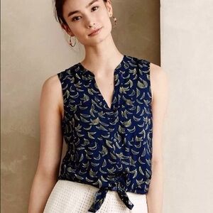 MAEVE SUNSEEKER BANANA PRINT BLOUSE